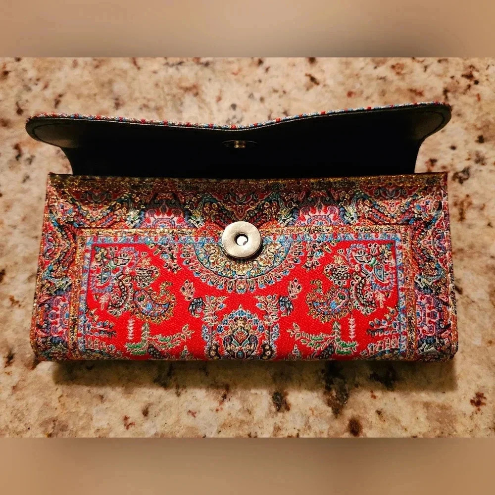 Boho Handmade Trifold Wallet - Picture 3 of 7